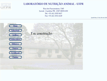 Tablet Screenshot of labzoo.ufpr.br