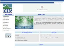 Tablet Screenshot of dhs.ufpr.br