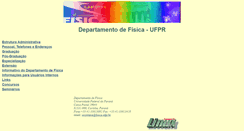 Desktop Screenshot of fisica.ufpr.br