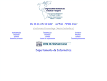 Tablet Screenshot of congressotransito.ufpr.br