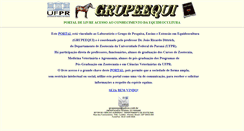 Desktop Screenshot of gege.agrarias.ufpr.br