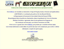 Tablet Screenshot of gege.agrarias.ufpr.br