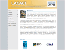 Tablet Screenshot of lacaut.ufpr.br