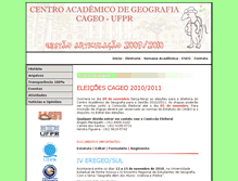 Tablet Screenshot of cageo.ufpr.br