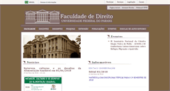 Desktop Screenshot of direito.ufpr.br