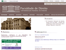 Tablet Screenshot of direito.ufpr.br