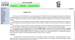 Desktop Screenshot of pgdap.ufpr.br