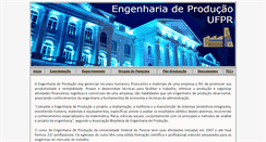 Desktop Screenshot of engprod.ufpr.br