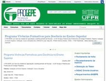 Tablet Screenshot of intranet.prhae.ufpr.br