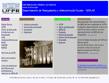 Tablet Screenshot of deplae.ufpr.br