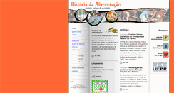 Desktop Screenshot of historiadaalimentacao.ufpr.br