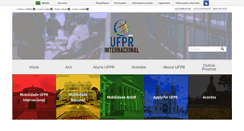 Desktop Screenshot of internacional.ufpr.br
