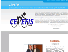 Tablet Screenshot of cepefis.ufpr.br