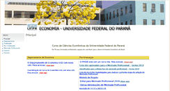 Desktop Screenshot of economia.ufpr.br