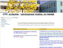 Tablet Screenshot of economia.ufpr.br