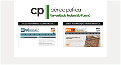 Desktop Screenshot of cienciapolitica.ufpr.br