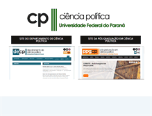 Tablet Screenshot of cienciapolitica.ufpr.br
