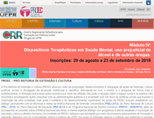 Tablet Screenshot of proec.ufpr.br