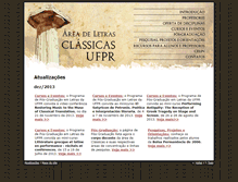Tablet Screenshot of classicas.ufpr.br