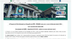Desktop Screenshot of ppggeografia.ufpr.br