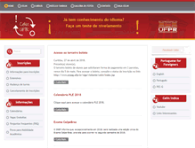 Tablet Screenshot of celin.ufpr.br