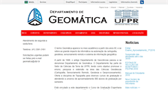Desktop Screenshot of geomatica.ufpr.br