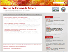 Tablet Screenshot of generos.ufpr.br