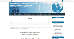 Desktop Screenshot of cienciasgeodesicas.ufpr.br
