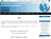 Tablet Screenshot of cienciasgeodesicas.ufpr.br