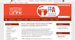Desktop Screenshot of pra.ufpr.br