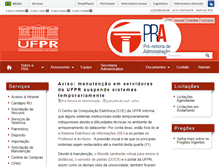 Tablet Screenshot of pra.ufpr.br
