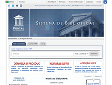 Tablet Screenshot of portal.ufpr.br