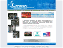 Tablet Screenshot of lansen.ufpr.br