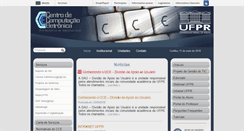 Desktop Screenshot of cce.ufpr.br