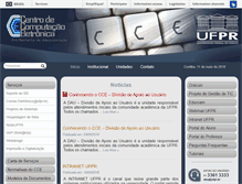 Tablet Screenshot of cce.ufpr.br