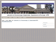 Tablet Screenshot of labfeno.ufpr.br
