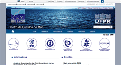 Desktop Screenshot of cem.ufpr.br