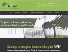 Tablet Screenshot of fupef.ufpr.br