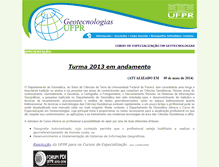 Tablet Screenshot of geotecnologias.ufpr.br