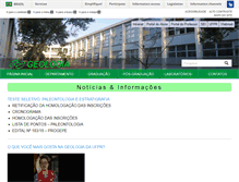 Tablet Screenshot of geologia.ufpr.br